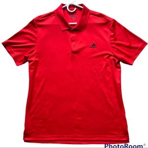 Adidas Men’s Polo - Golf - Large - Red - Great Used Condition